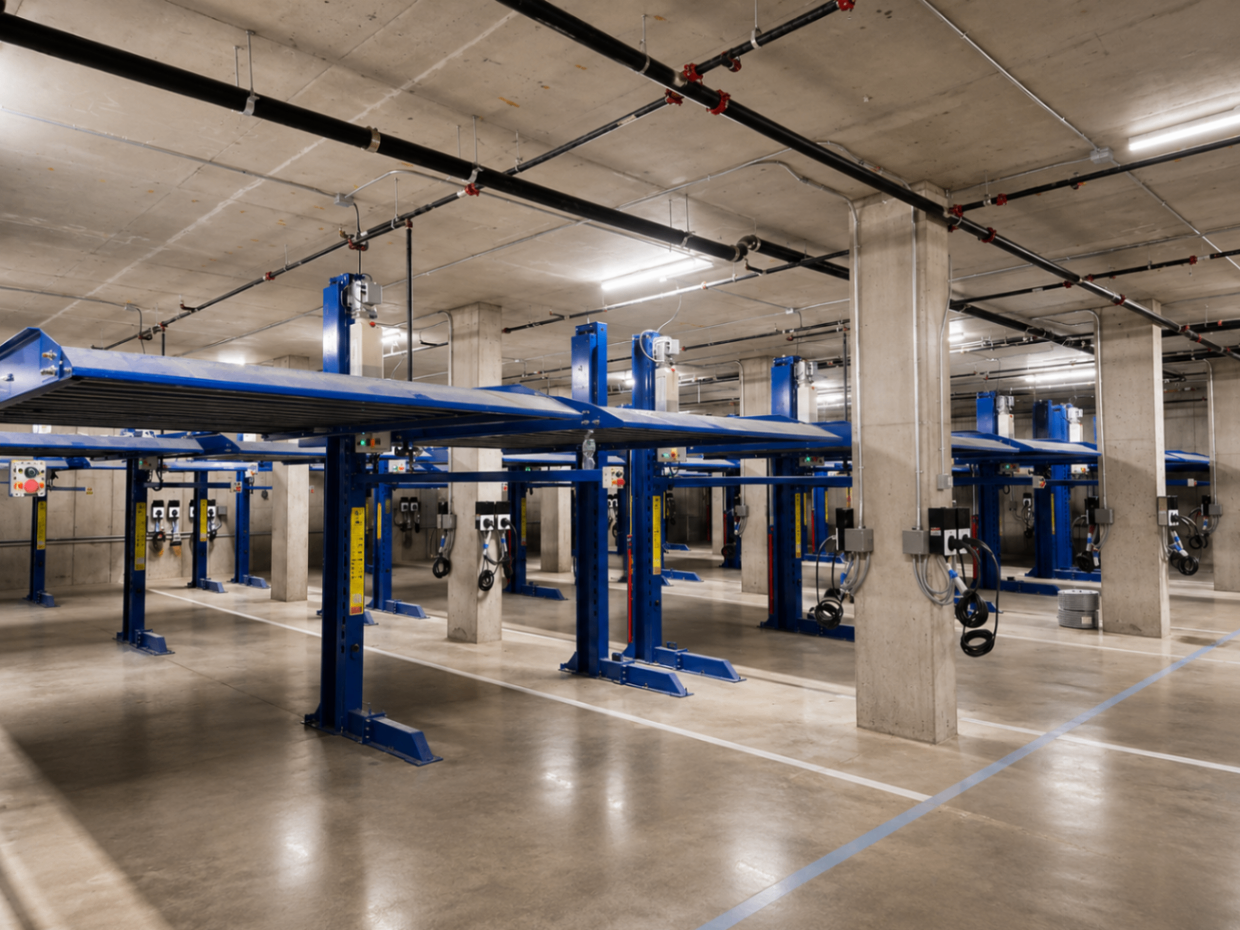 Parking with E-Charging ports